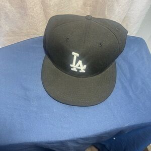 SOLD : LA genuine hat black with white letters official